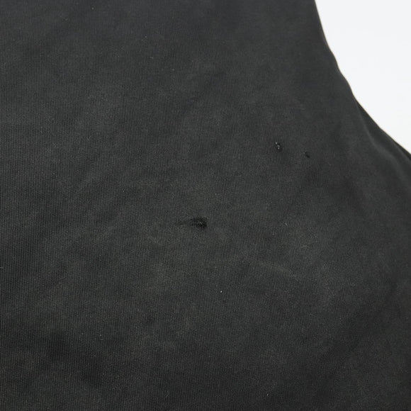 PRADA Umhängetasche Nylon Schwarz Silber Auth 181330