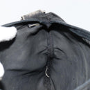 PRADA Umhängetasche Nylon Schwarz Silber Auth 181330-21