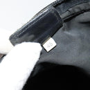 PRADA Umhängetasche Nylon Schwarz Silber Auth 181330-12