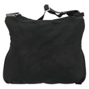 PRADA Umhängetasche Nylon Schwarz Silber Auth 181330-2