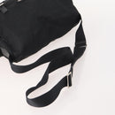 PRADA Shoulder Bag Nylon Suede 2 Set Black Silver Auth 181335-5