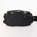 PRADA Shoulder Bag Nylon Suede 2 Set Black Silver Auth 181335-7