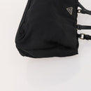 PRADA Schoudertas Nylon 2-delig Zwart Auth 181336-12