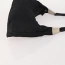 PRADA Schoudertas Nylon 2-delig Zwart Auth 181336-4