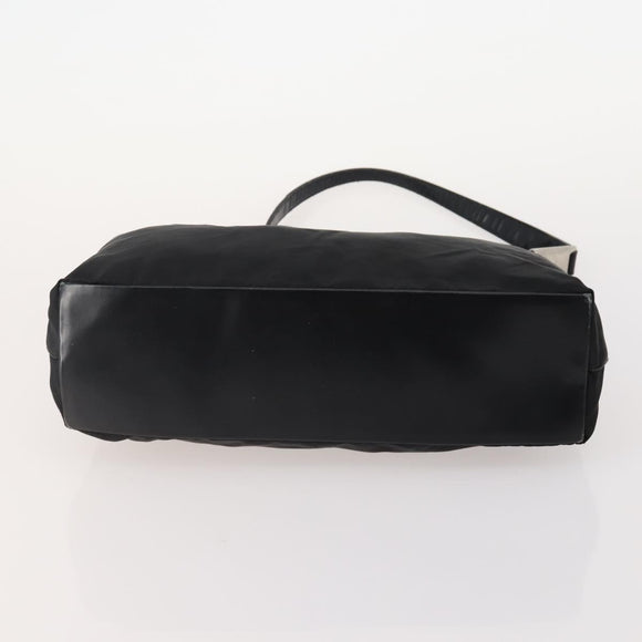 PRADA Schoudertas Nylon 2-delig Zwart Auth 181336