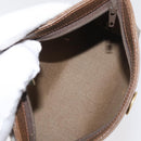 GUCCI GG Supreme Pouch PVC 2 Set Beige Gold Auth 181337-15