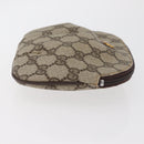 GUCCI GG Supreme Pouch PVC 2 Set Beige Gold Auth 181337-4