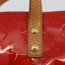 LOUIS VUITTON Monogram Vernis Reade PM Hand Bag Red Rouge M91088 LV Auth 181345-17