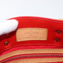 LOUIS VUITTON Monogram Vernis Reade PM Hand Bag Red Rouge M91088 LV Auth 181345-10