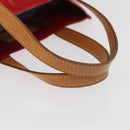 LOUIS VUITTON Monogram Vernis Reade PM Hand Bag Red Rouge M91088 LV Auth 181345-7