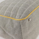 CHANEL Choco Bar Chain Shoulder Bag Canvas Gray Silver CC Auth 181350A-13
