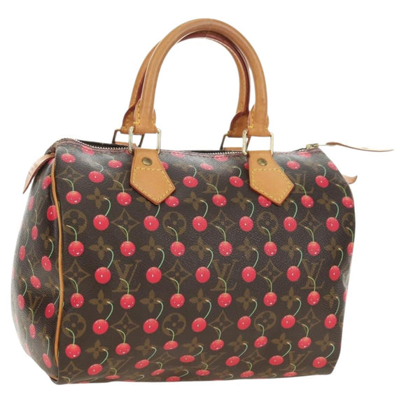 LOUIS VUITTON Monogram Cherry Speedy 25 Hand Bag M95009 LV Auth 181352SAV