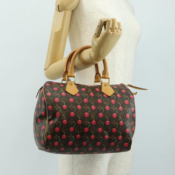 LOUIS VUITTON Monogram Cherry Speedy 25 Hand Bag M95009 LV Auth 181352SAV