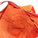 CHANEL Shoulder Bag Mouton Orange Silver CC Auth 181353V-18