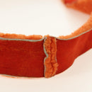 CHANEL Shoulder Bag Mouton Orange Silver CC Auth 181353V-8