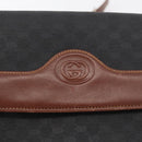 GUCCI Micro GG Supreme Schoudertas PVC Zwart Goud 004 104 0024 Auth 181357-17