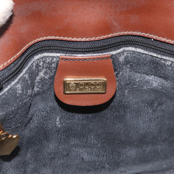 GUCCI Micro GG Supreme Schoudertas PVC Zwart Goud 004 104 0024 Auth 181357
