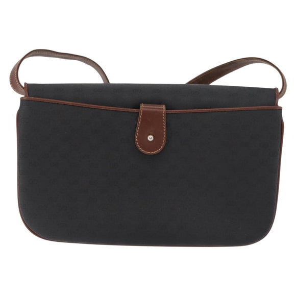 GUCCI Micro GG Supreme Schoudertas PVC Zwart Goud 004 104 0024 Auth 181357