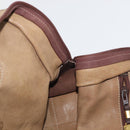 LOEWE Amazona 32 Hand Bag Suede Brown Gold Auth 181358-20