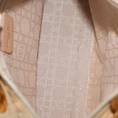 Christian Dior Canage Lady Dior Hand Bag Nylon Beige Gold Auth 181360-17