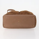 GUCCI Bamboo Hand Bag Suede 2way Brown Gold 002 123 0322 Auth 181361-5