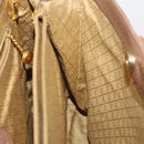GUCCI Bamboo Hand Bag Suede 2way Brown Gold 002 123 0322 Auth 181361-18