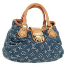 LOUIS VUITTON Monogram Denim Preity Handtasche Blau M95020 LV Auth 181366SAM-1