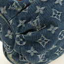 LOUIS VUITTON Monogram Denim Preity Handtasche Blau M95020 LV Auth 181366SAM-16
