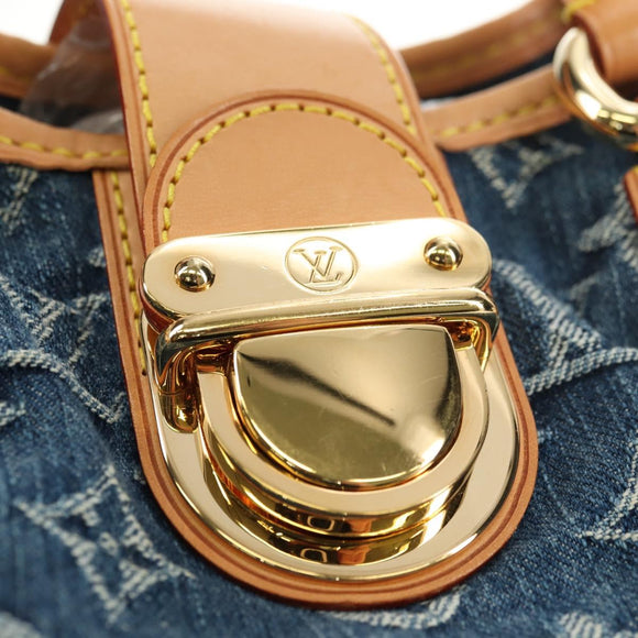 LOUIS VUITTON Monogram Denim Preity Handtasche Blau M95020 LV Auth 181366SAM