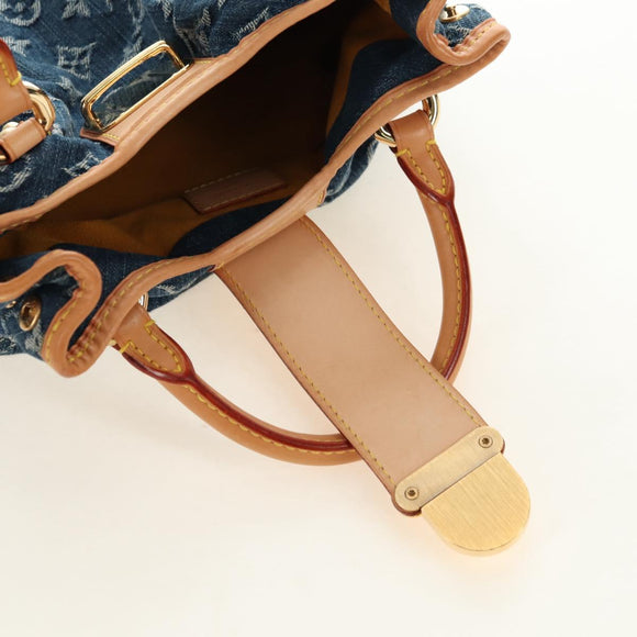 LOUIS VUITTON Monogram Denim Preity Handtasche Blau M95020 LV Auth 181366SAM