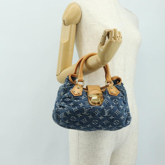 LOUIS VUITTON Monogram Denim Preity Handtasche Blau M95020 LV Auth 181366SAM