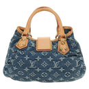 LOUIS VUITTON Monogram Denim Preity Handtasche Blau M95020 LV Auth 181366SAM-2