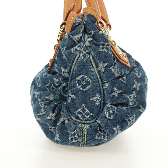 LOUIS VUITTON Monogram Denim Preity Handtasche Blau M95020 LV Auth 181366SAM