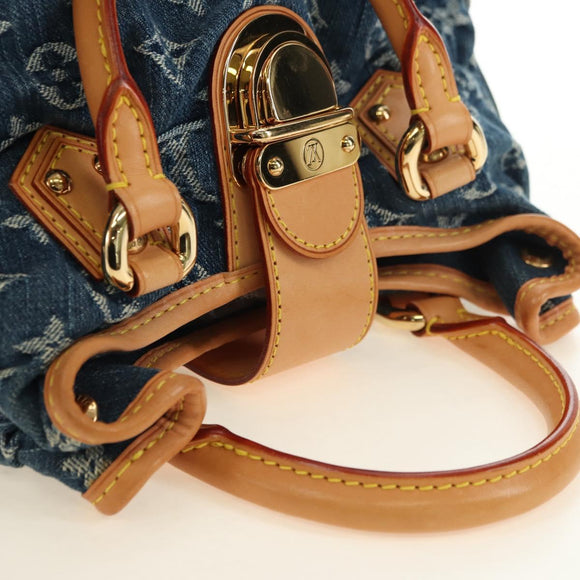 LOUIS VUITTON Monogram Denim Preity Handtasche Blau M95020 LV Auth 181366SAM