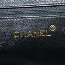 CHANEL Chain Matelasse Shoulder Bag Caviar Skin Black Gold CC Auth 181368SAM-19