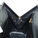 CHANEL Chain Matelasse Shoulder Bag Caviar Skin Black Gold CC Auth 181368SAM-21