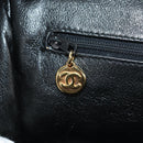 CHANEL Chain Matelasse Shoulder Bag Caviar Skin Black Gold CC Auth 181368SAM-22