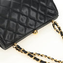 CHANEL Chain Matelasse Shoulder Bag Caviar Skin Black Gold CC Auth 181368SAM-6