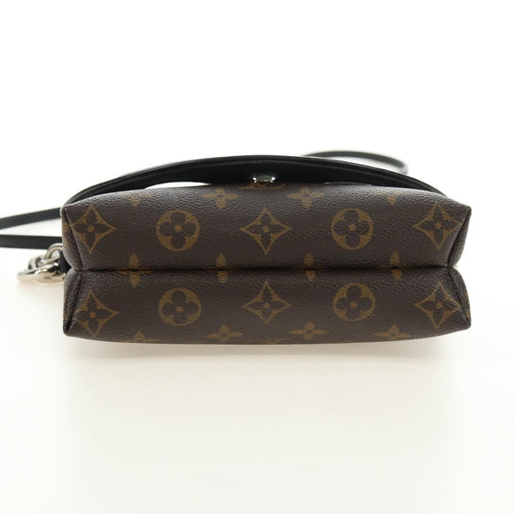 LOUIS VUITTON Monogram Pochette Kabuki Mask Umhängetasche M43532 Auth 181369SAM