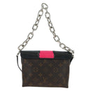 LOUIS VUITTON Monogram Pochette Kabuki Mask Umhängetasche M43532 Auth 181369SAM-2