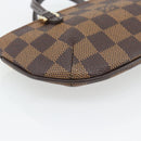 LOUIS VUITTON Damier Ebene Manosque GM Accessory Pouch N51120 LV Auth 181371A-14