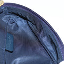 Christian Dior Trotter Canvas Satteltasche Navy Gold Auth 181372A-20