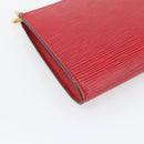 LOUIS VUITTON Epi Pochette Accessoires Pouch Red M52947 LV Auth 181376-14