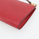 LOUIS VUITTON Epi Pochette Accessoires Pouch Red M52947 LV Auth 181376-15