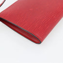LOUIS VUITTON Epi Pochette Accessoires Pouch Red M52947 LV Auth 181376-16