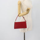 LOUIS VUITTON Epi Pochette Accessoires Pouch Red M52947 LV Auth 181376-20