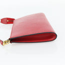 LOUIS VUITTON Epi Pochette Accessoires Pouch Red M52947 LV Auth 181376-3