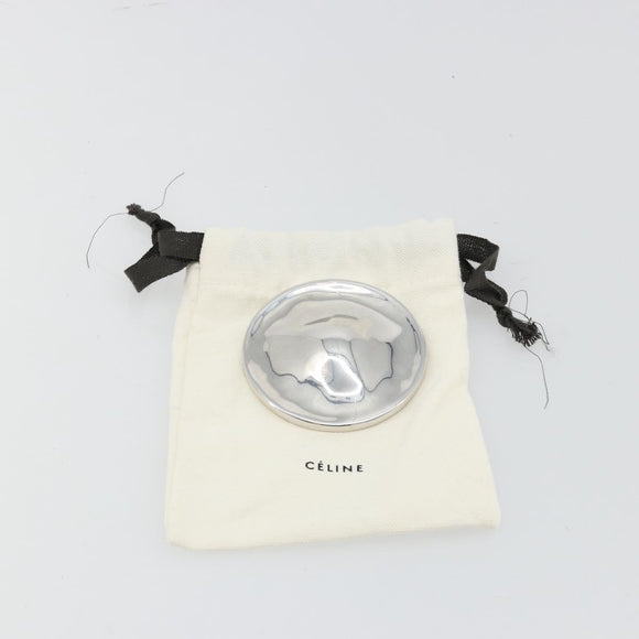 CELINE Brosche Metall Silber Auth 181379A