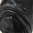 Chloe Paddington Hand Bag Leather Black Gold Silver Auth 181380SAV-16