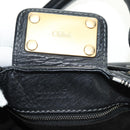 Chloe Paddington Hand Bag Leather Black Gold Silver Auth 181380SAV-20